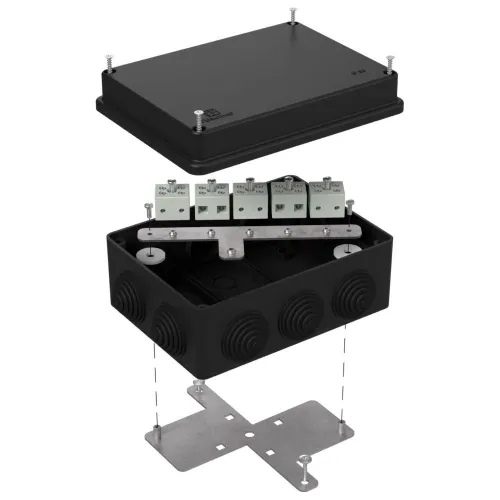 Коробка огнестойкая для кабель-канала 40-0460-FR2.5-10 Е15-Е120 RAL1001 85х85х45 (44 шт/кор)
