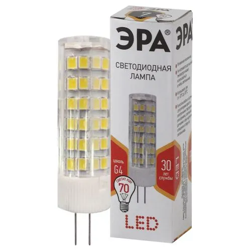 Лампа светодиодная LED 7Вт G4 220В 2700К smd JC капсульная | Б0027859 | ЭРА