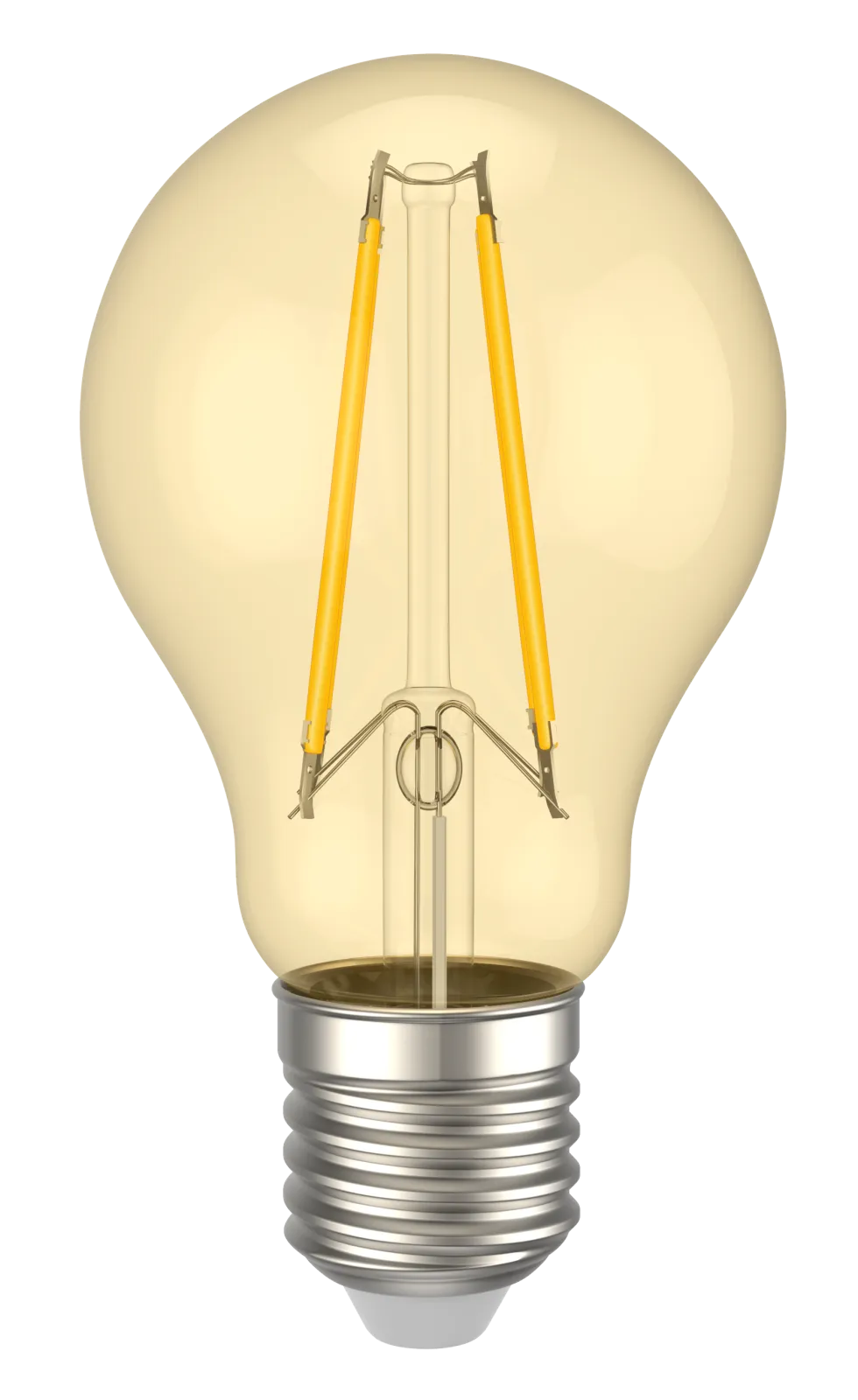 Лампа светодиодная LED A60 груша золото 9Вт 230В 2700К E27 серия 360° | LLF-A60-9-230-30-E27-CLG | I