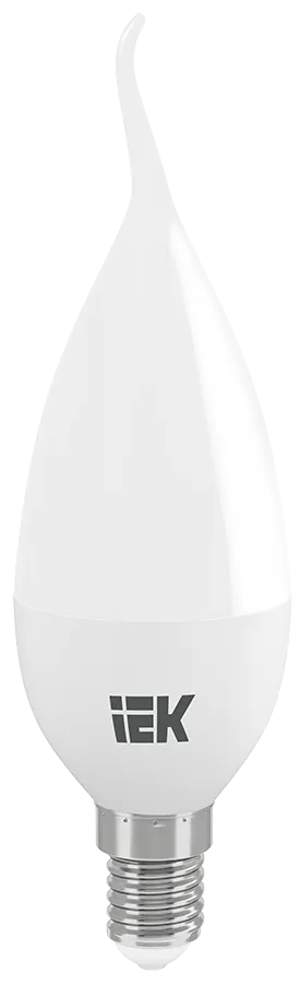 Лампа светодиодная LED 7Вт Е14 220В 4000К CB35 свеча на ветру | LLE-CB35-7-230-40-E14 | IEK