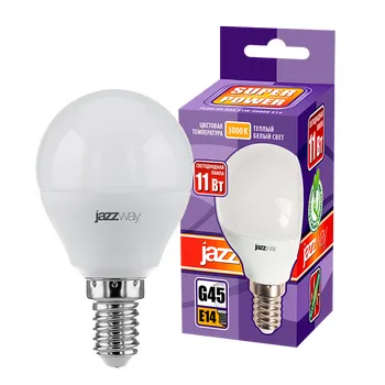 Лампа светодиодная PLED- SP G45 11w E14 3000K 230/50 | .5019249 | Jazzway