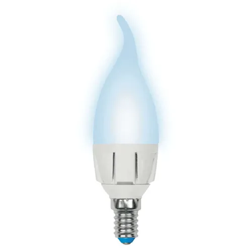 Лампа светодиодная LED-CW37 7W/NW/E14 /FR PLP01WH Яркая 7Вт свеча на ветру матовая 4000К нейтр. бел.