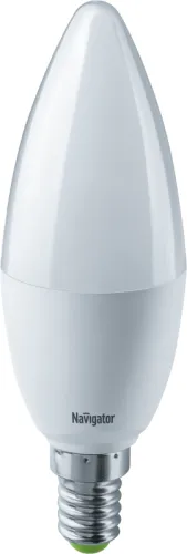 Лампа светодиодная LED 7Вт Е14 230В 6500К NLL-C37-7-230-6.5K-E14-FR свеча матовая | 61240 | Navigato