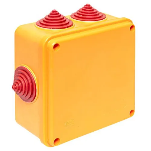Коробка огнестойкая E90 100х100х50мм 4п с клеммником 1.5-6кв.мм IP55 EKF plc-kmrf-100-4-06