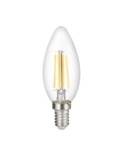 Лампа светодиодная филаментная PLED OMNI 6Вт C35 4000К нейтр. бел. E14 230В/50Гц Gold JazzWay 502066