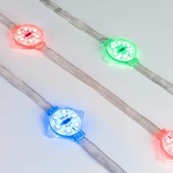 Модуль управляемый VISOR-DMX-5060-6-24В RGB 120deg (D40x12mm 1.5Вт IP68) (пластик ) Arlight 029188