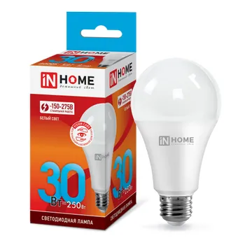 Лампа светодиодная LED-A70-VC 30Вт грушевидная 4000К нейтр. бел. E27 2850лм 230В IN HOME 46906120241