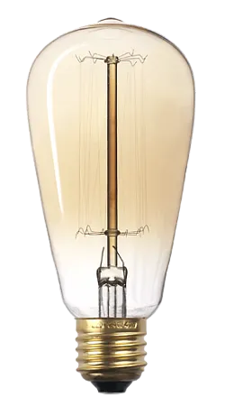 Винтажная лампа накаливания Jazzway RETRO ST64 GOLD 40w E27