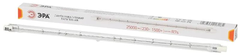 Лампа галогенная линейная  J254-1500W-R7s-230V (галоген, J254, 1500Вт, нейтр, R7s) (10/500/9000) | Б