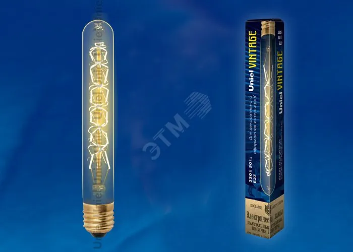 Лампа накаливания IL-V-L28A-60/GOLDEN/E27 Uniel UL-00000484