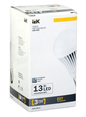 Лампа светодиодная LED 13вт E27 белый