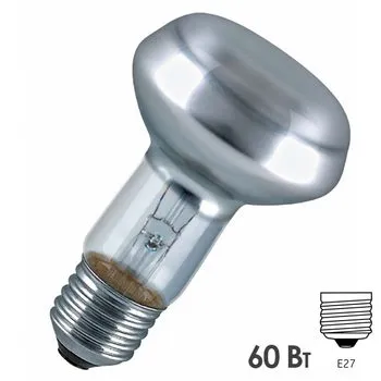 Лампа накаливания зеркальная CONCENTRA R63 SPOT 60W 230V 960cd 30° E27 d63x105 | 4052899182264 | Osr