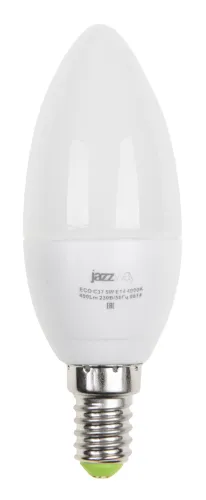Лампа Jazzway LED C37 5w Е14 4000K 400Lm ECO