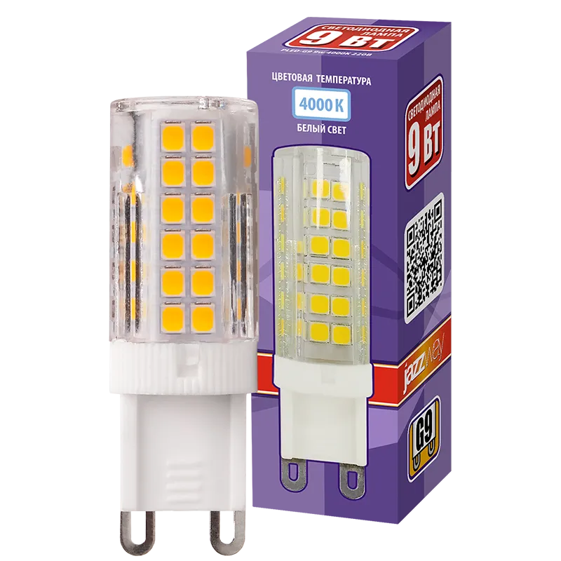 Лампа светодиодная LED 9Вт G9 220В 4000К PLED-G9 капсульная | 5001008 | Jazzway