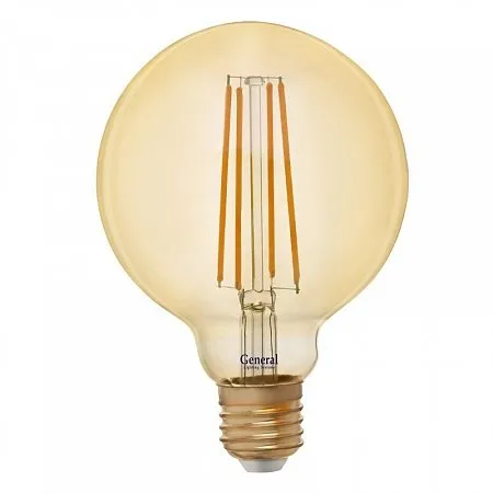 Лампы General LED GLDEN-G95S-10-230-E27-2700 Золотая (655308)