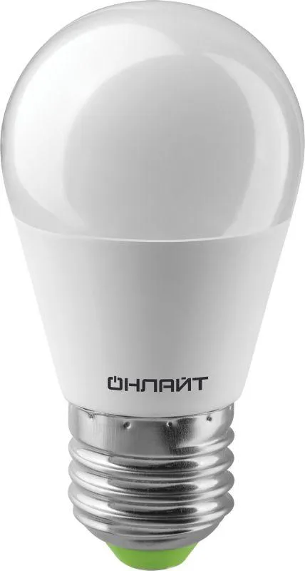 Лампа светодиодная 71 627 OLL-G45-8-230-4K-E27 8Вт шар 4000К нейтр. бел. E27 600лм 230-264В ОНЛАЙТ 7
