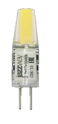 Лампа светодиодная LED 2,5Вт G4 12В 5500К PLED-G4 COB (LED driver!) капсульная | 2855770 | Jazzway
