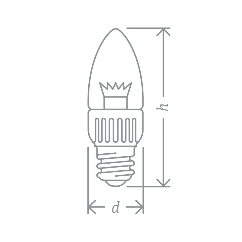 Лампа светодиодная LED 7Вт Е27 230В 4000К NLL-C37-7-230-4K-E27-CL свеча прозрачная | 71851 | Navigat