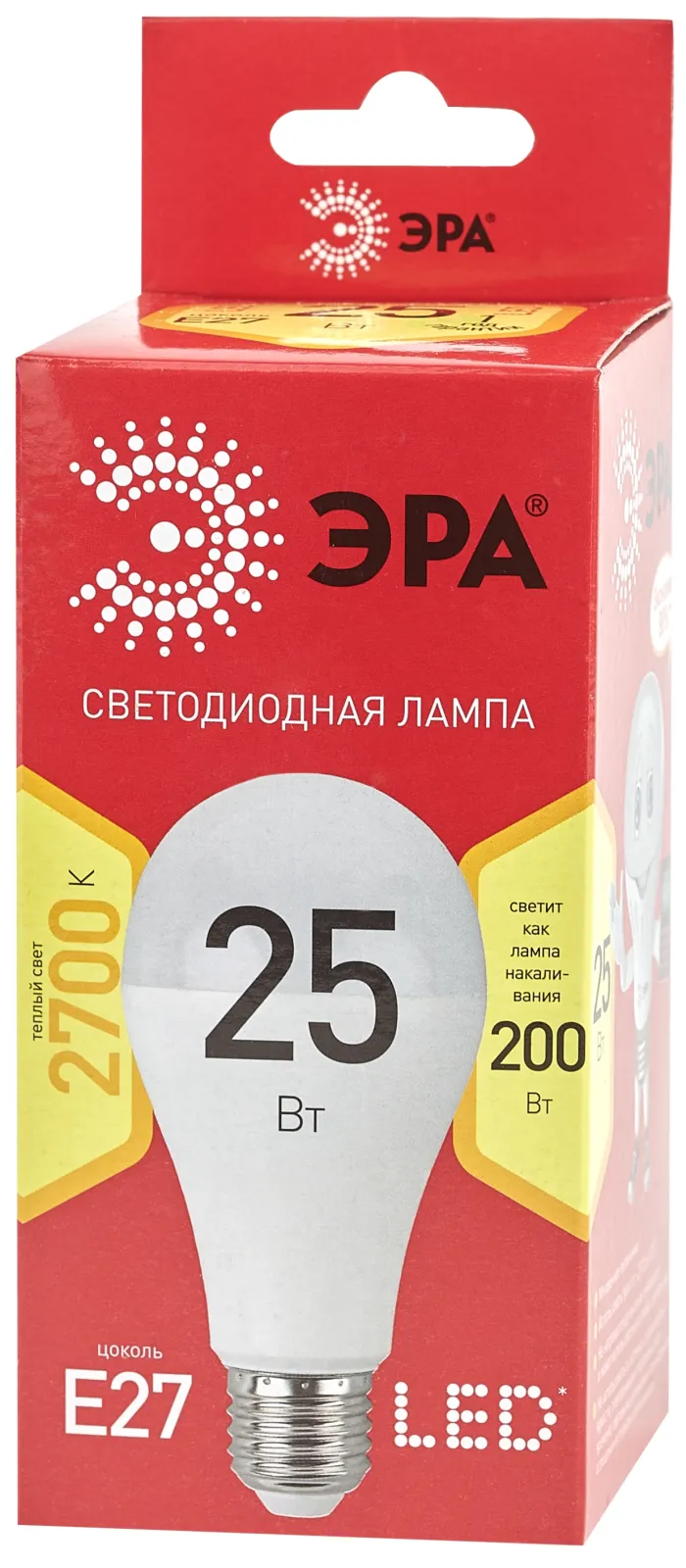 Лампа светодиодная LED A65-25W-827-E27 R (диод, груша, 25Вт, тепл, E27) (10/100/1200) | Б0048009 | Э