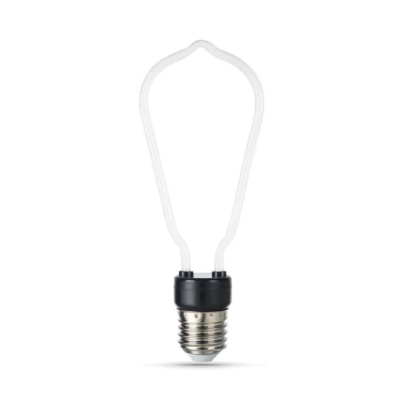 Лампа светодиодная филаментная Black Filament 4Вт ST64 матовая 2700К тепл. бел. E27 330лм GAUSS 1005