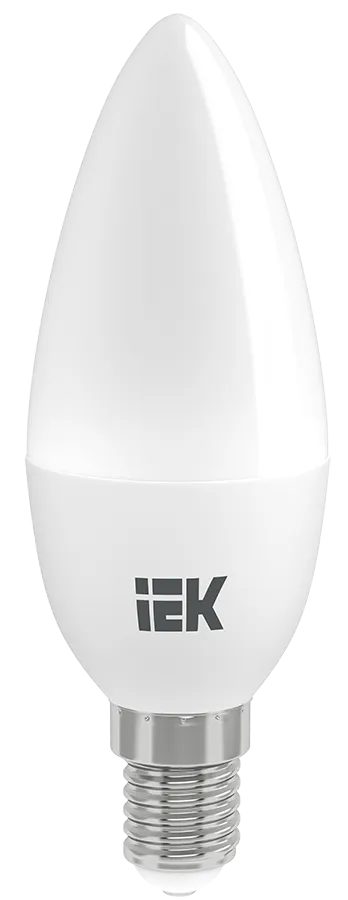Лампа светодиодная ECO C35 9Вт свеча 3000К E14 230В IEK LLE-C35-9-230-30-E14