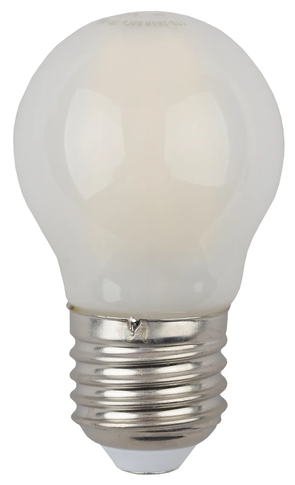 Лампа светодиодная F-LED P45-7W-840-E27 frost (филамент, шар мат., 7Вт, нейтр, E27) | Б0027959 | ЭРА