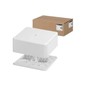 Коробка распаячная КР 100x100x44 ОП с клем. колодкой белая IP40