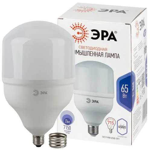Лампа светодиодная LED 65Вт Е27/Е40 6500К smd POWER 65W-6500-E27/E40 | Б0027924 | ЭРА