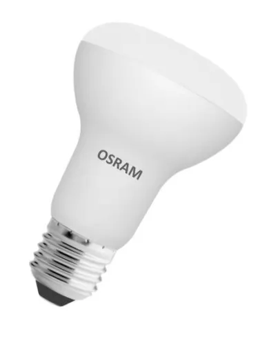 Лампа светодиодная LED STAR R63 7W, Е27 LEDSR6360 7W/840 230VFR E27 10X1 RU | 4058075282650 | Osram