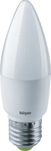Лампа светодиодная LED 8,5Вт Е27 230В 4000К NLL-C37-8.5-230-4K-E27-FR свеча матовая | 61328 | Naviga