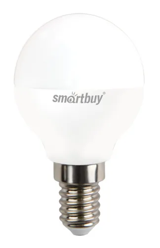 Лампа Smartbuy LED шар P45 5W 3000K E14 шар (27282) SBL-P45-05-30K-E14