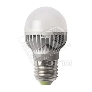 Лампа светодиодная LED 6вт Е27 G45 холодная (шар) PLED