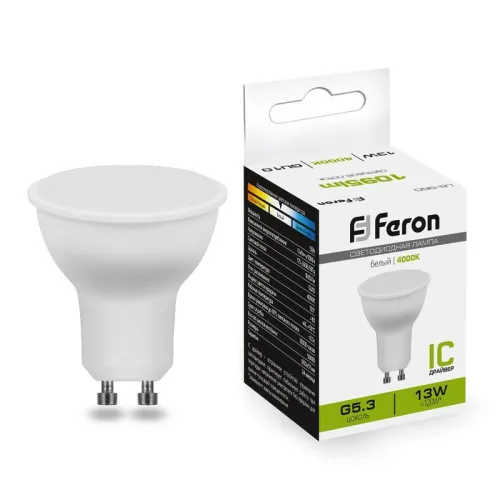 Лампа светодиодная LB-960 13Вт MR16 4000К GU10 230В FERON 38192