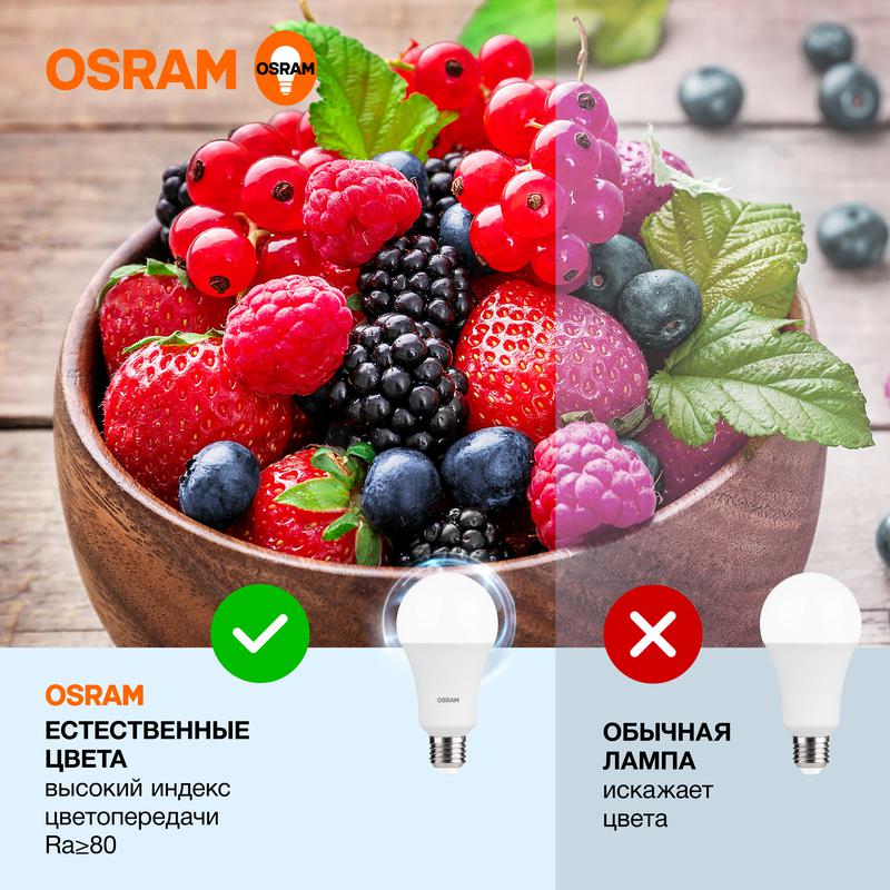 Лампа светодиодная LED Value CL- A 20W/865 230V E27 10X1 | 4058075579378 | OSRAM