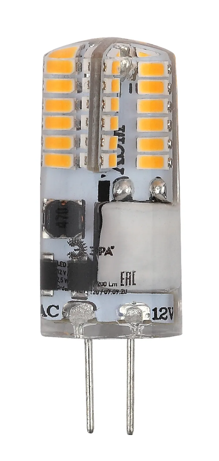 Лампа светодиодная LED-JC-2,5W-12V-SLC-840-G4 (диод, капсула, 2,5Вт, нейтр, G4) (20/500/24500) | Б00
