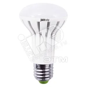 Лампа светодиодная зеркальная LED ЗК 5.5вт Е27 ECOR63 холодная PLED