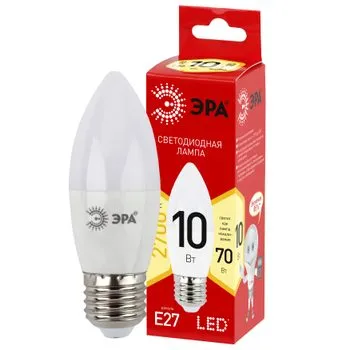 Лампа светодиодная RED LINE LED B35-10W-827-E27 R E27 / Е27 10 Вт свеча теплый белый свет | Б0052377