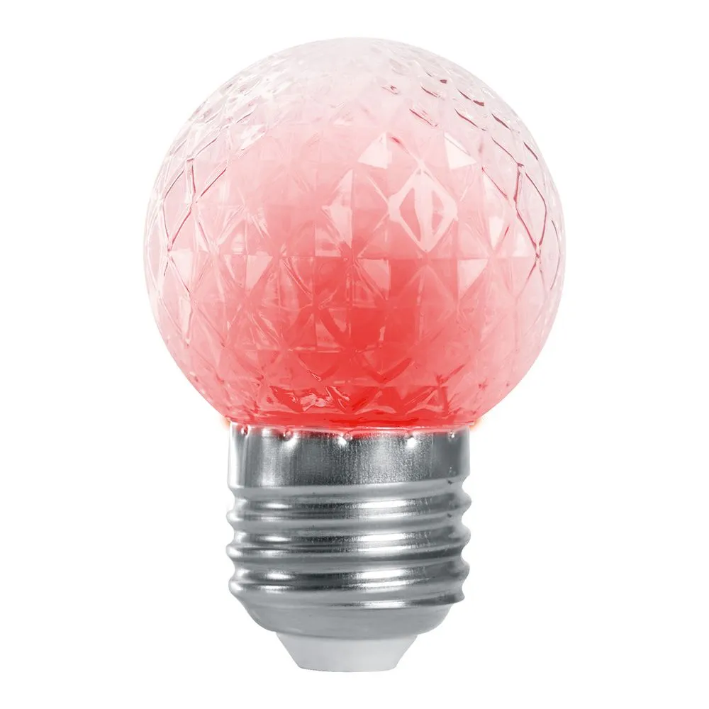 Лампа-строб LB-377 1Вт G45 шар E27 230В красн. FERON 38210