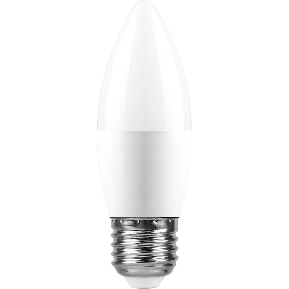 Лампа светодиодная LB-970 13Вт C37 свеча 6400К E27 230В FERON 38112
