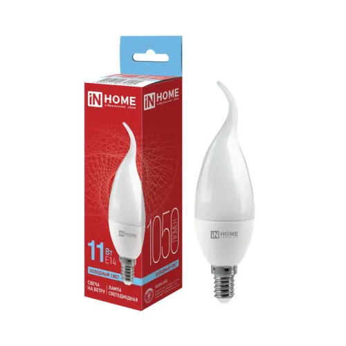Лампа светодиодная LED-СВЕЧА НА ВЕТРУ-VC 11Вт свеча на ветру 6500К холод. бел. E14 1050лм 230В IN HO